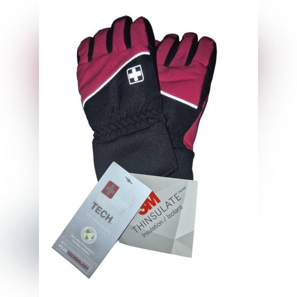 Swiss Tech Fuchsia and Black Winter Gloves - Picture 2 of 3